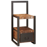 vidaXL Kapstokstand met lade Bruin 40 x 40 x 90 cm Massief Mango Hout