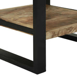 vidaXL Bijzettafel met lade Bruin 40 x 40 x 80 cm Massief Mango Hout