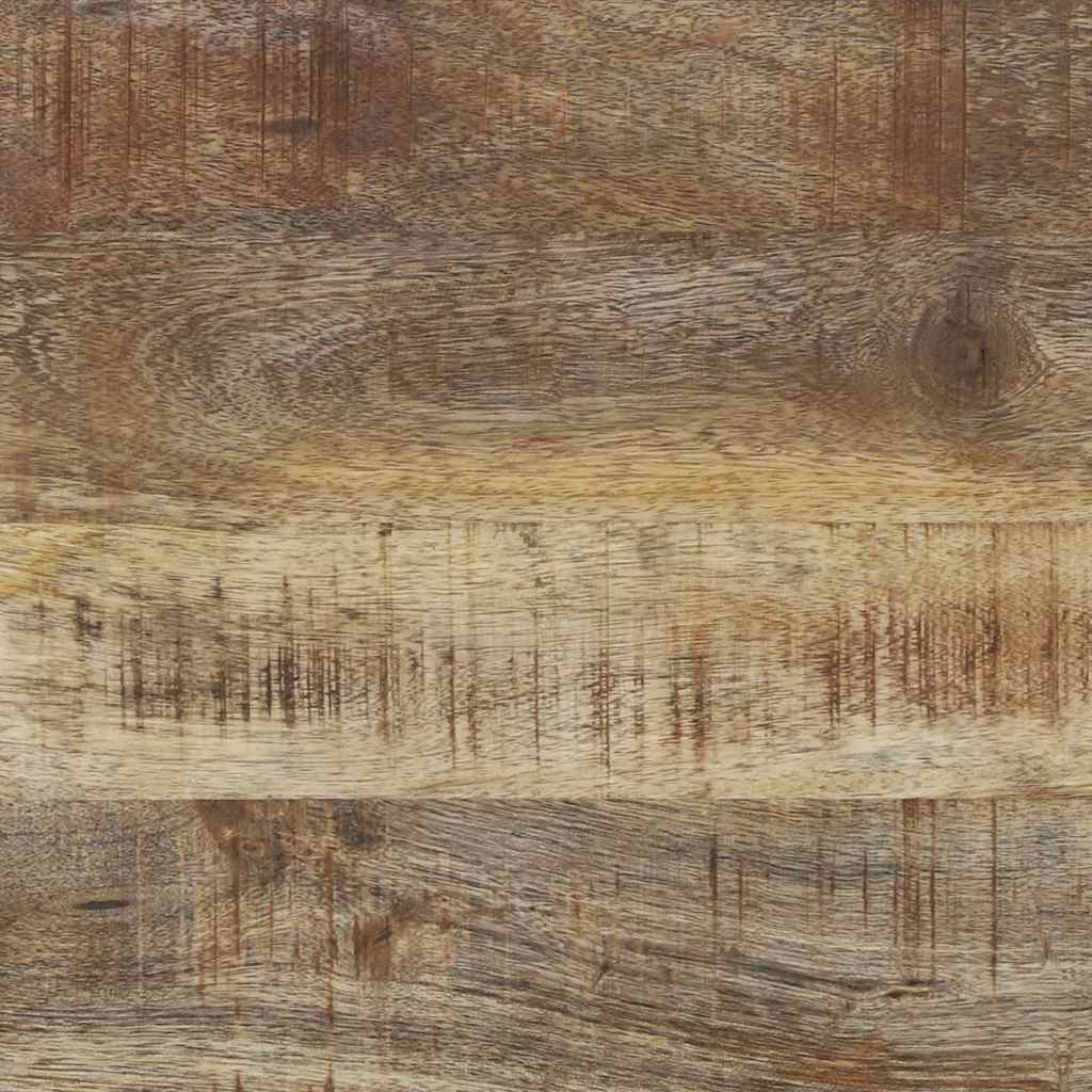 vidaXL Keukenrek Bruin en Zwart 80 x 40 x 160 cm Massief Mango Hout