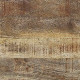 vidaXL Keukenrek Bruin en Zwart 80 x 40 x 160 cm Massief Mango Hout