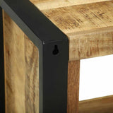 vidaXL Wandkubus met opslag Bruin 55 x 35 x 40 cm Massief Mango Hout