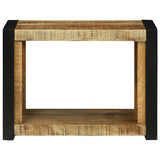 vidaXL Wandkubus met opslag Bruin 55 x 35 x 40 cm Massief Mango Hout