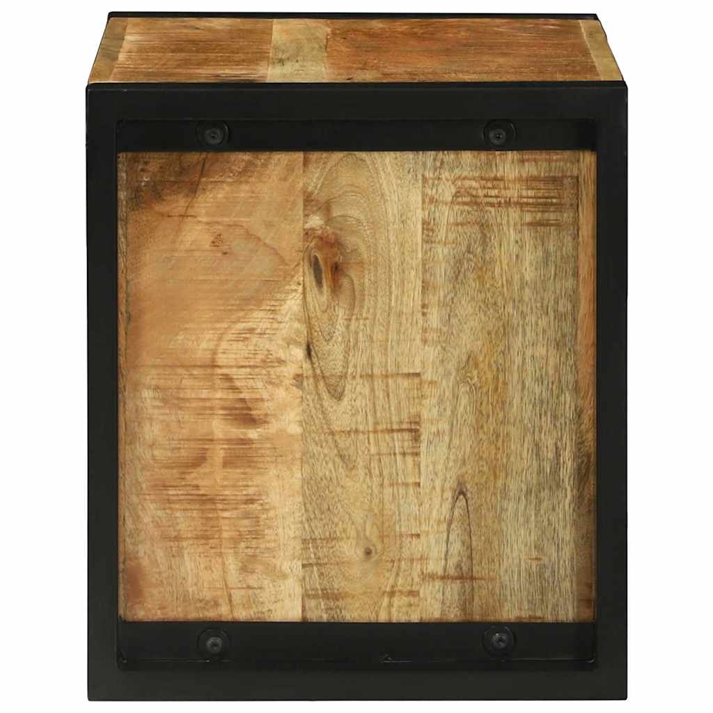 vidaXL Wandkubus met opslag Bruin 55 x 35 x 40 cm Massief Mango Hout