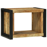 vidaXL Wandkubus met opslag Bruin 55 x 35 x 40 cm Massief Mango Hout