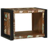 vidaXL Wandkubus met opslag Bruin 55 x 35 x 40 cm Massief Mango Hout