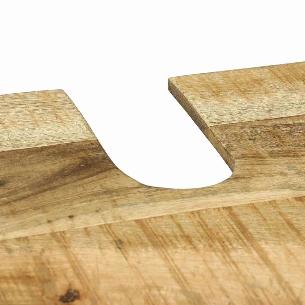 vidaXL Wastafelkast met plank Bruin 55 x 35 x 60 cm Massief Mango Hout