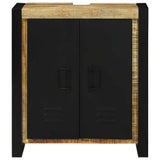 vidaXL Wastafelkast met plank Bruin 55 x 35 x 60 cm Massief Mango Hout