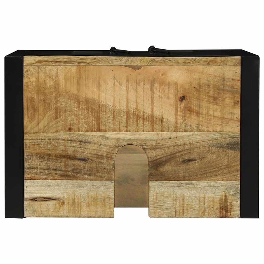 vidaXL Wastafelkast met plank Bruin 55 x 35 x 60 cm Massief Mango Hout