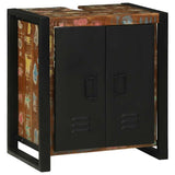 vidaXL Wastafelkast met plank Bruin 55 x 35 x 60 cm Massief Mango Hout