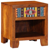 vidaXL Nachtkastje 40x40x36 cm massief acaciahout