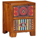 vidaXL Nachtkastje 35x35x45 cm massief acaciahout