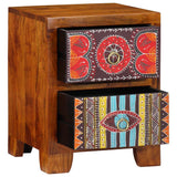 vidaXL Nachtkastje 35x35x45 cm massief acaciahout