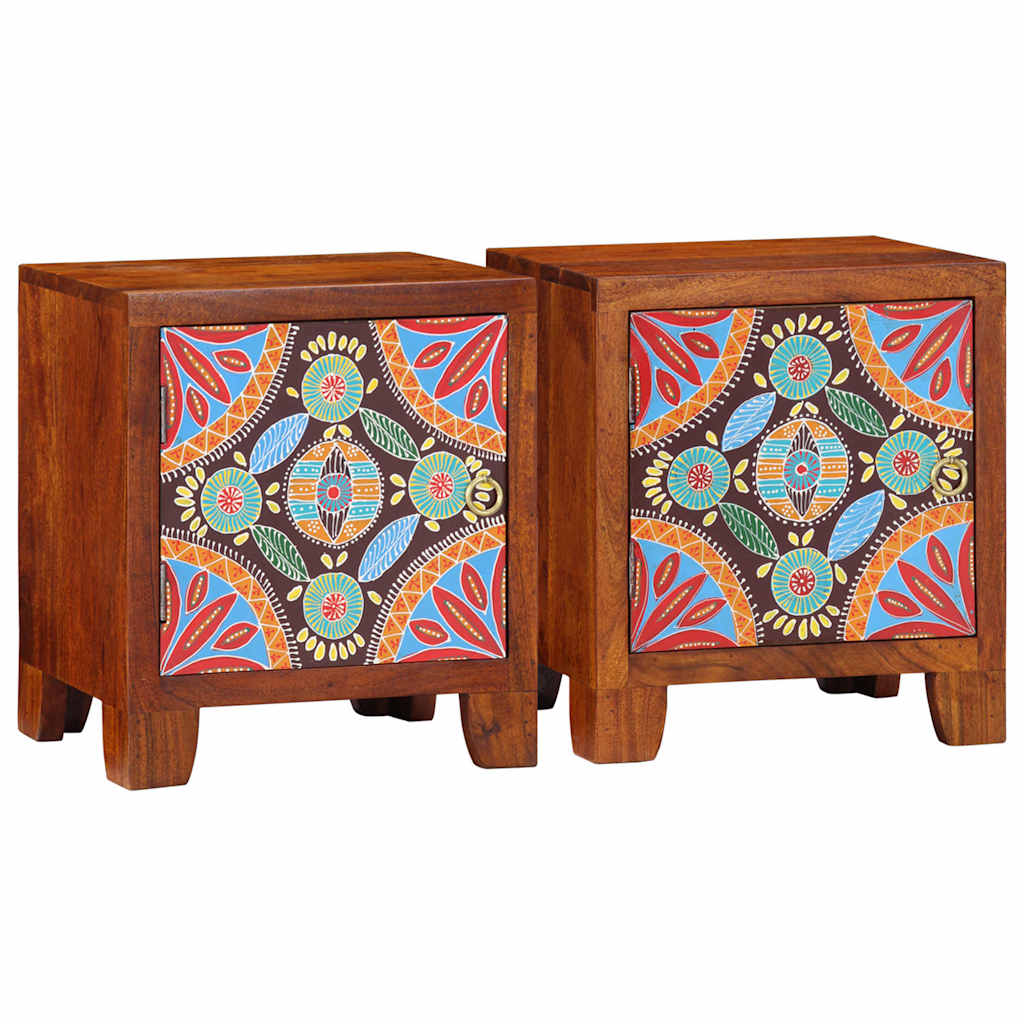 vidaXL Nachtkastje 40x30x45 cm massief acaciahout