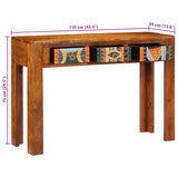 vidaXL Wandtafel 80x35x75 cm massief acaciahout