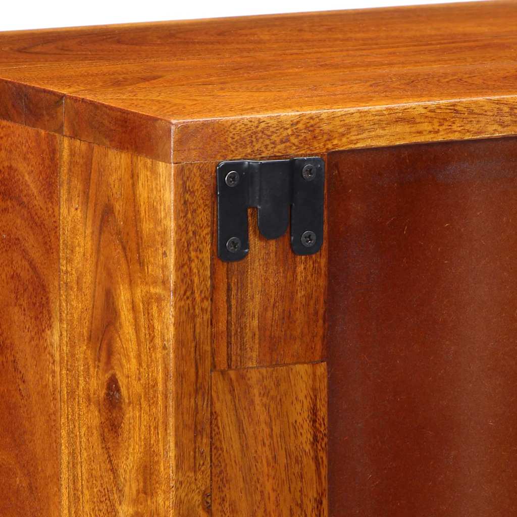 vidaXL Nachtkastje met lade Bruin 35 x 30 x 40 cm Massief Acacia Hout
