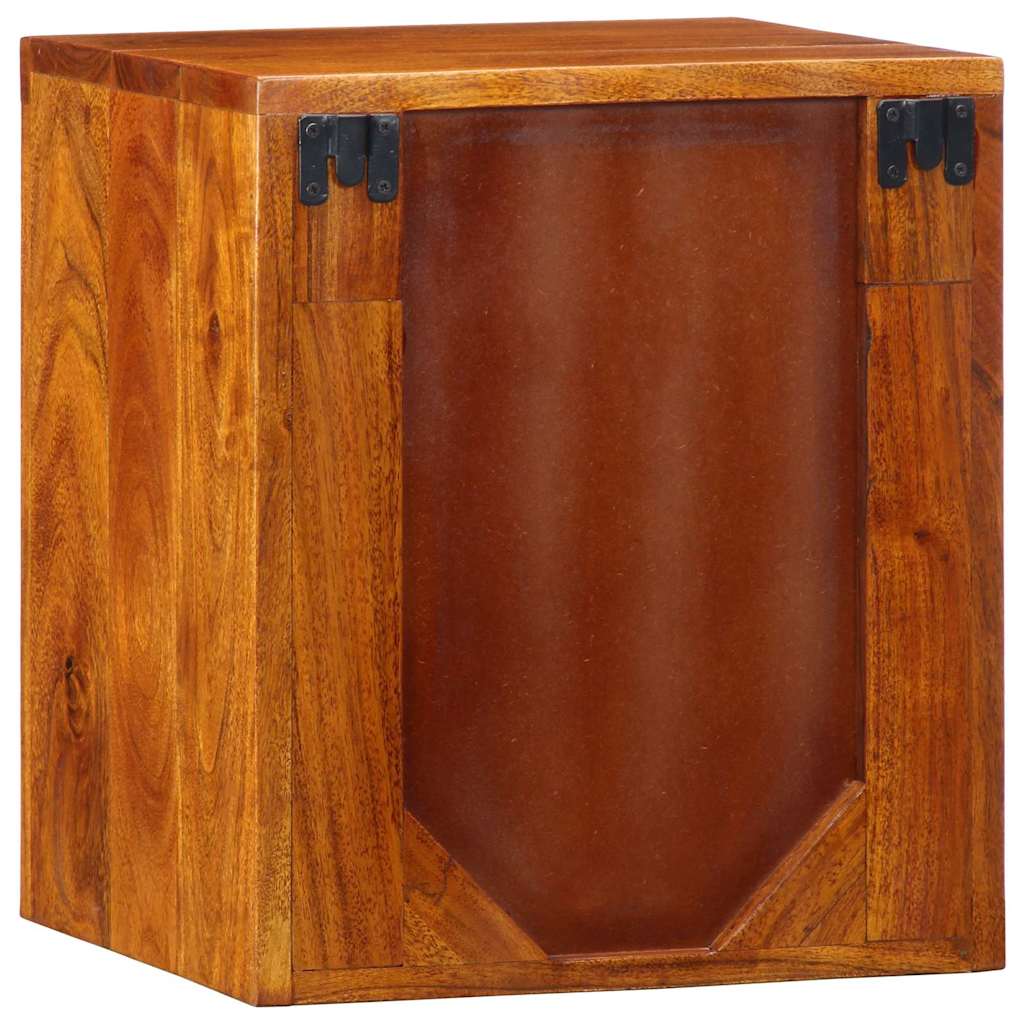 vidaXL Nachtkastje met lade Bruin 35 x 30 x 40 cm Massief Acacia Hout