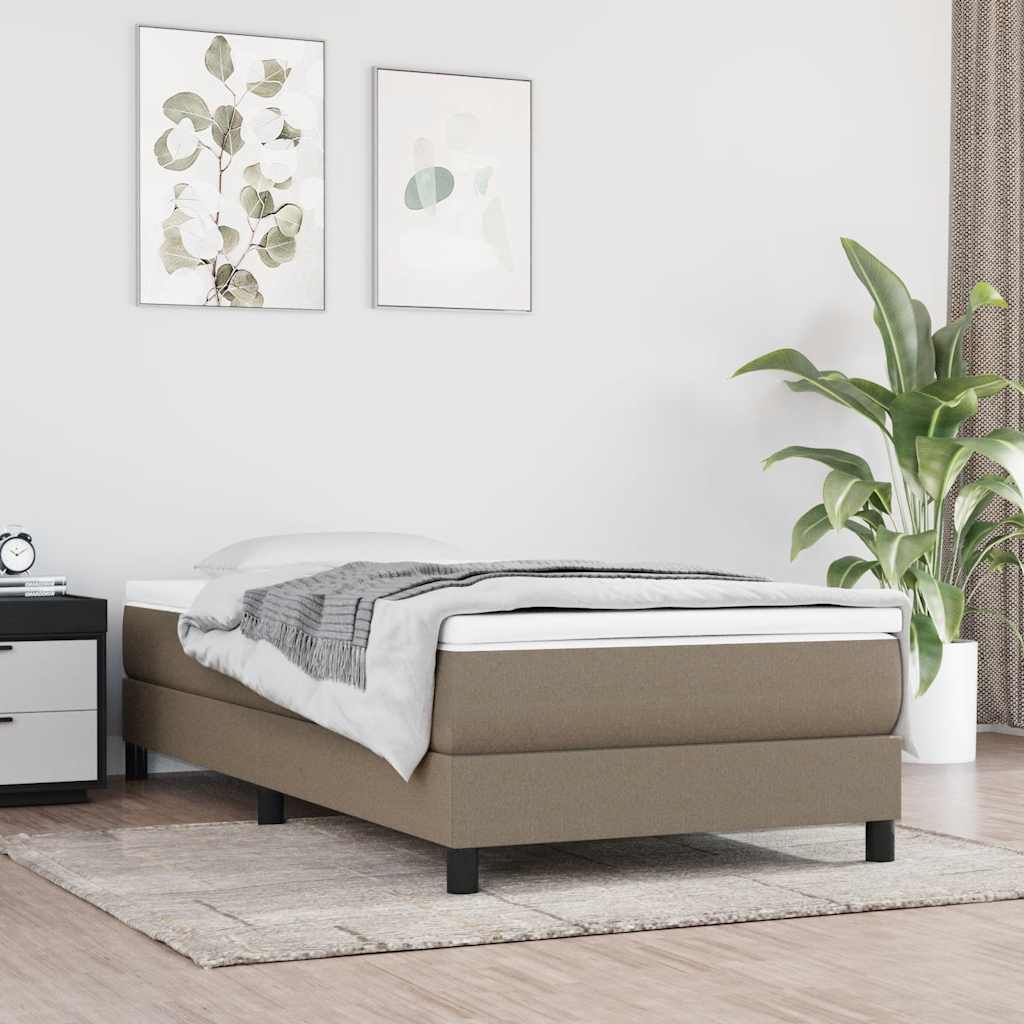 vidaXL Pocketveringmatras medium 80x200x20 cm stof lichtgrijs