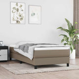 vidaXL Pocketveringmatras medium 80x200x20 cm stof lichtgrijs