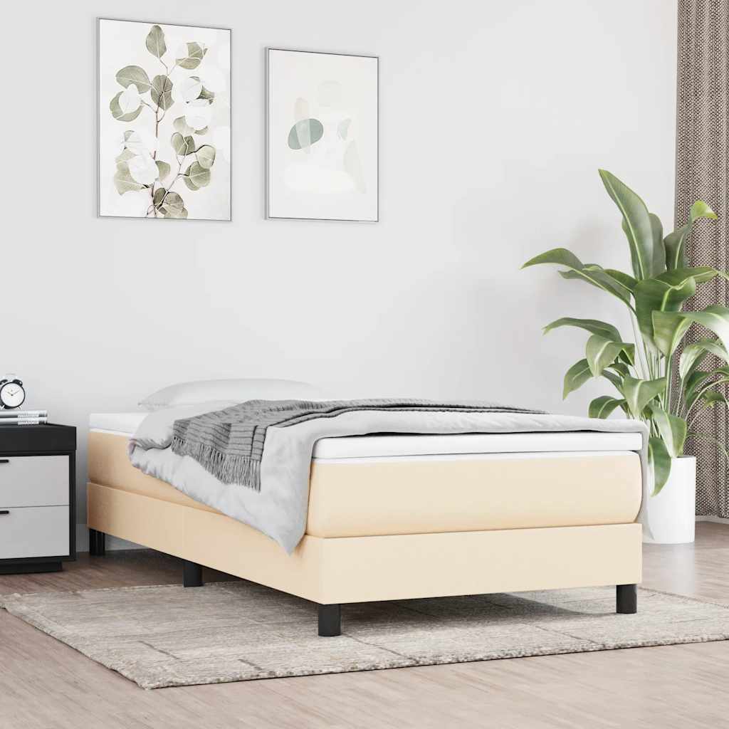 vidaXL Pocketveringmatras medium 80x200x20 cm stof lichtgrijs