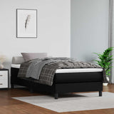 vidaXL Pocketveringmatras medium 80x200x20 cm kunstleer zwart