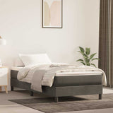 vidaXL Pocketveringmatras medium 80x200x20 cm fluweel lichtgrijs