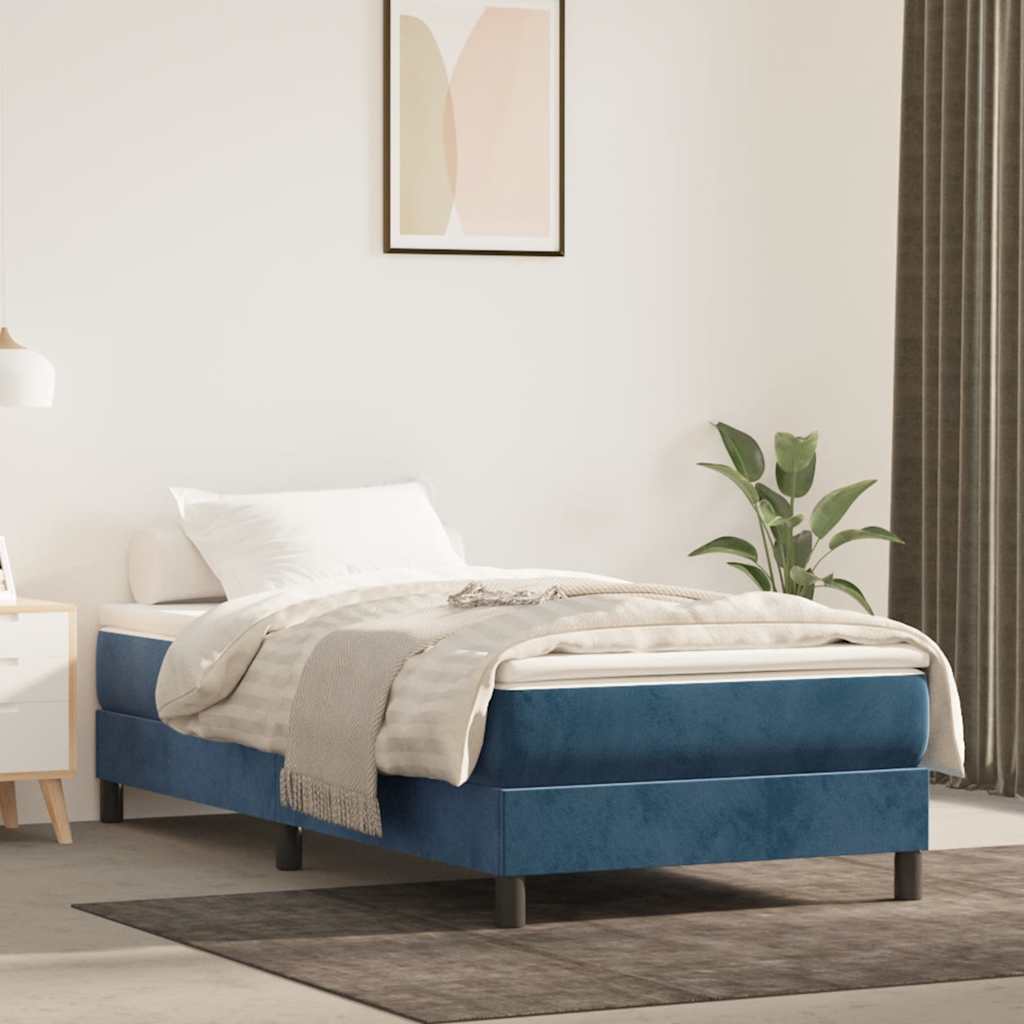 vidaXL Pocketveringmatras medium 80x200x20 cm fluweel lichtgrijs