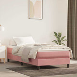 vidaXL Pocketveringmatras medium 80x200x20 cm fluweel lichtgrijs