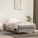 vidaXL Pocketveringmatras medium 80x200x20 cm fluweel lichtgrijs