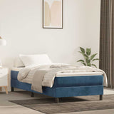vidaXL Pocketveringmatras medium 80x200x20 cm fluweel lichtgrijs