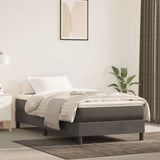 vidaXL Pocketveringmatras medium 80x200x20 cm fluweel lichtgrijs