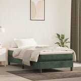 vidaXL Pocketveringmatras medium 80x200x20 cm fluweel lichtgrijs
