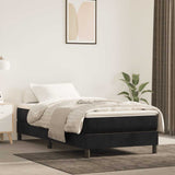 vidaXL Pocketveringmatras medium 80x200x20 cm fluweel lichtgrijs