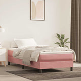 vidaXL Pocketveringmatras medium 80x200x20 cm fluweel lichtgrijs