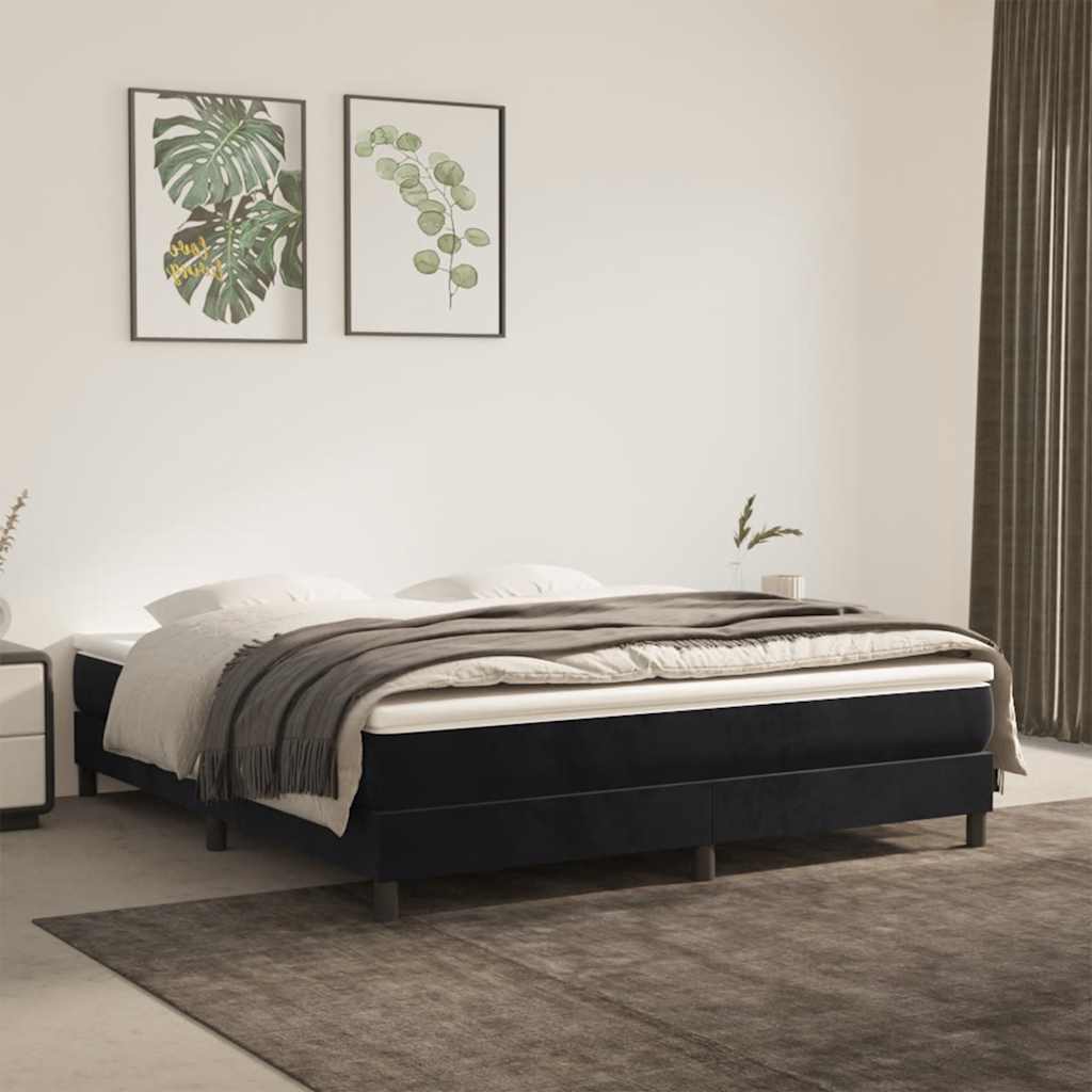 vidaXL Pocketveringmatras medium 80x200x20 cm fluweel lichtgrijs