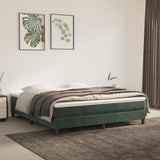 vidaXL Pocketveringmatras medium 80x200x20 cm fluweel lichtgrijs