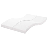vidaXL Schuimmatras 7 zones hardheid 20 ILD 80x200 cm wit