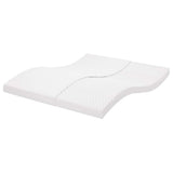 vidaXL Schuimmatras 7 zones hardheid 20 ILD 80x200 cm wit