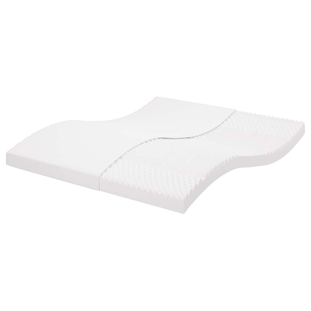 vidaXL Schuimmatras 7 zones hardheid 20 ILD 80x200 cm wit