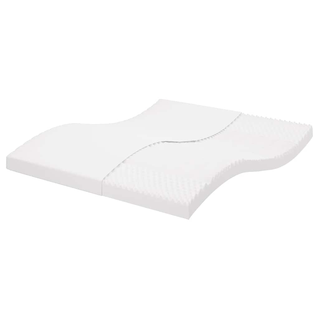 vidaXL Schuimmatras 7 zones hardheid 20 ILD 80x200 cm wit