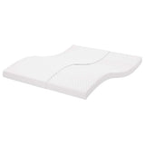 vidaXL Schuimmatras 7 zones hardheid 20 ILD 80x200 cm wit