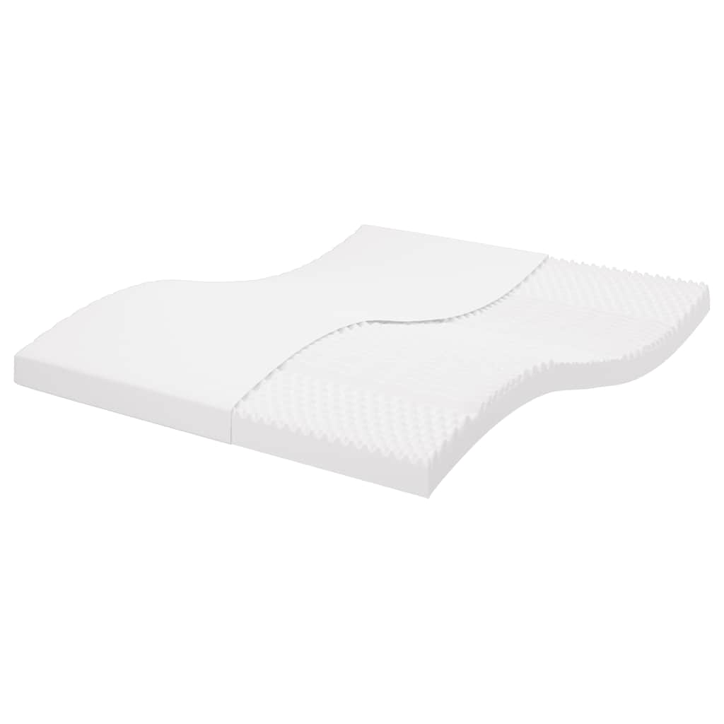 vidaXL Schuimmatras 7 zones hardheid 20 ILD 80x200 cm wit