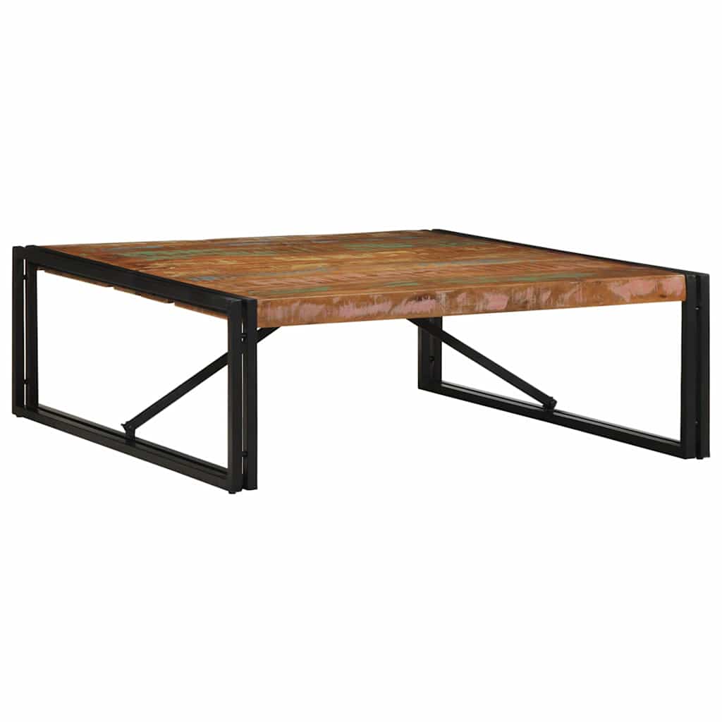 vidaXL Salontafel 100x100x35 cm massief ruw mangohout