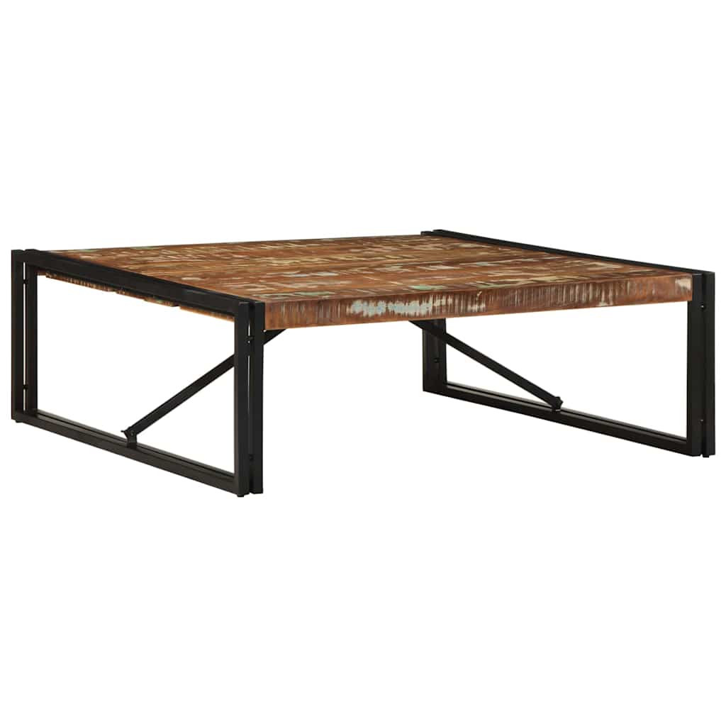 vidaXL Salontafel 100x100x35 cm massief ruw mangohout