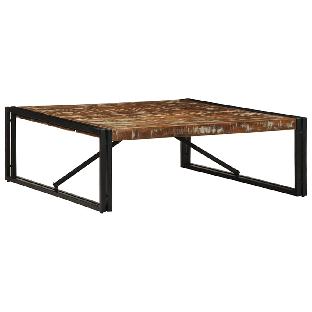 vidaXL Salontafel 100x100x35 cm massief ruw mangohout