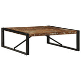 vidaXL Salontafel 100x100x35 cm massief ruw mangohout