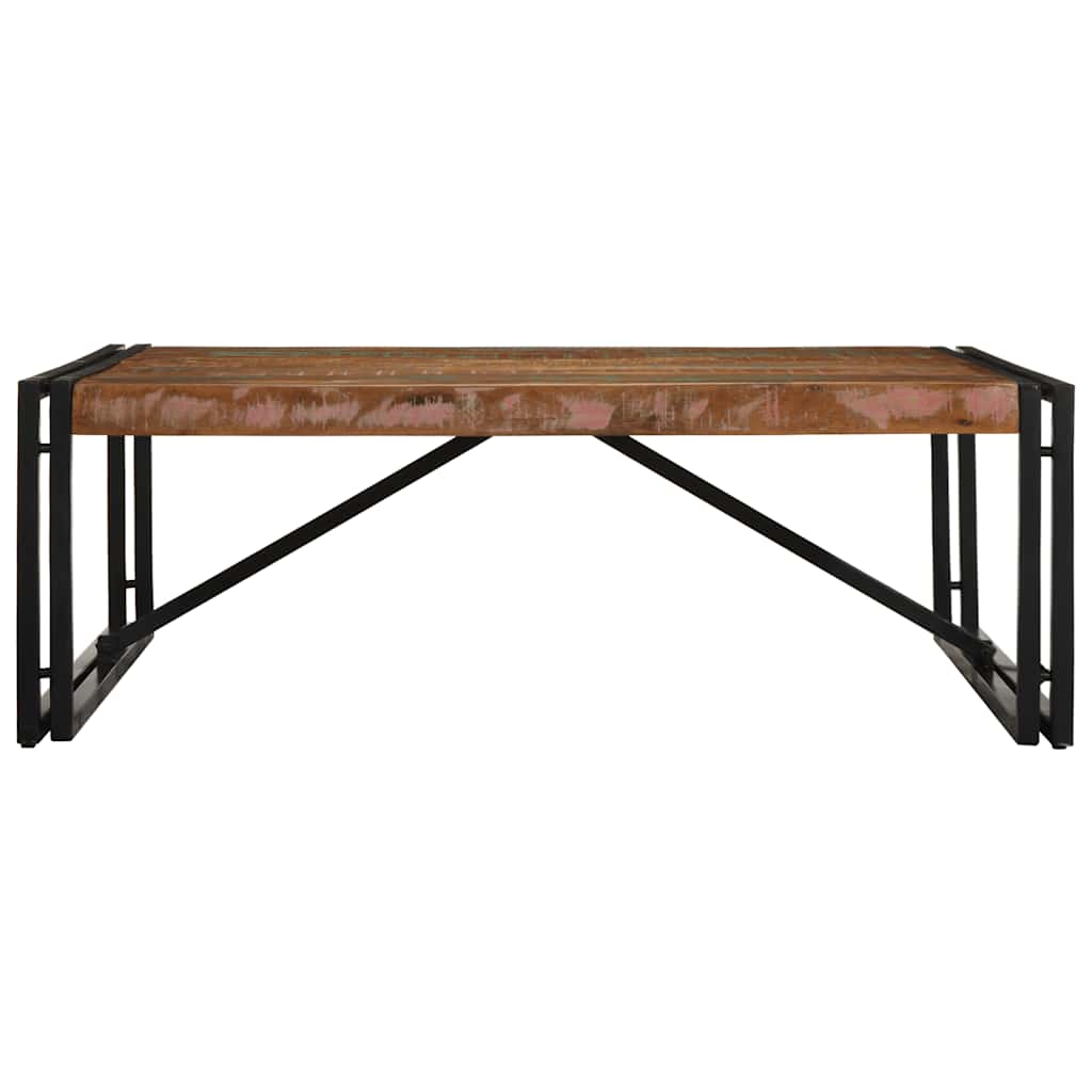 vidaXL Salontafel 100x100x35 cm massief ruw mangohout