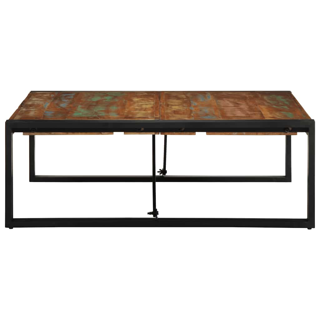 vidaXL Salontafel 100x100x35 cm massief ruw mangohout