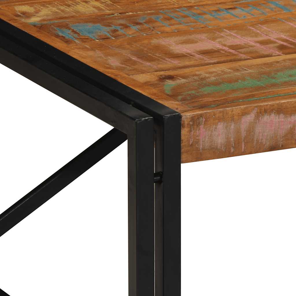 vidaXL Salontafel 100x100x35 cm massief ruw mangohout