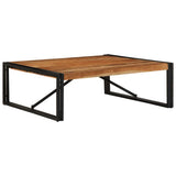 vidaXL Salontafel 100x100x35 cm massief ruw mangohout