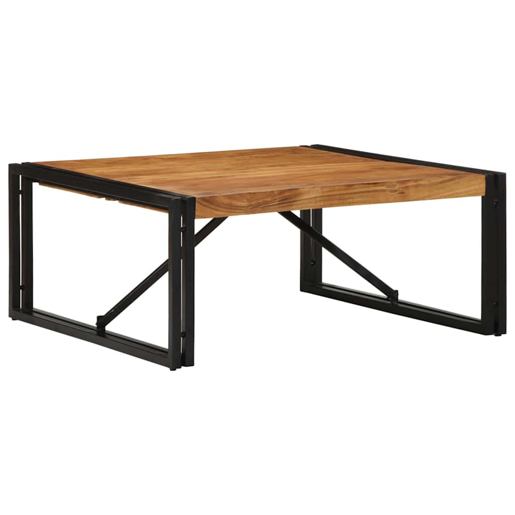 vidaXL Salontafel 100x100x35 cm massief ruw mangohout